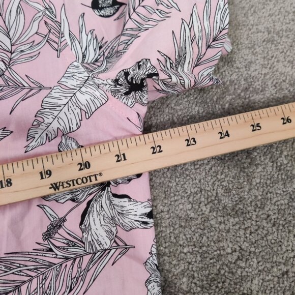 London Peter Werth Men's Pink Floral Button Down Shirt Size XL Hawaiian Beach - Picture 6 of 8